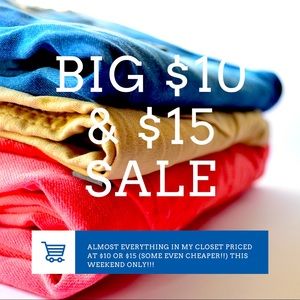 HUGE $10 & $15 SALE in my closet!!
